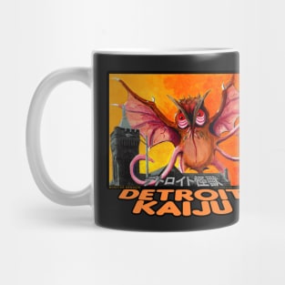 Měngqín in Our Lady of the Rosary's Belfry! - Pete Coe's Detroit Kaiju series Mug